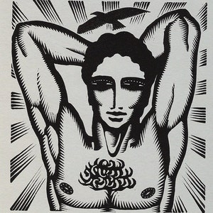 James Reid (1907-1989) Woodcut Illustration from The Song of Songs published 1931