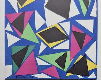 Henri Matisse original lithographic poster print "Affiches D'expositions Realisees Depuis 25 Ans" (1959)
