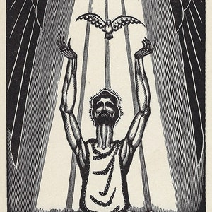 James Reid (1907-1989) Woodcut Illustration from The Life of Christ in Woodcuts published 1930.