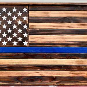 Thin Blue Line American Flag