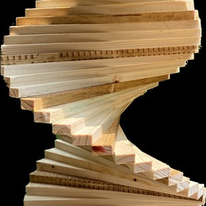 WOOD SPINNER for Gardens, patios and yards