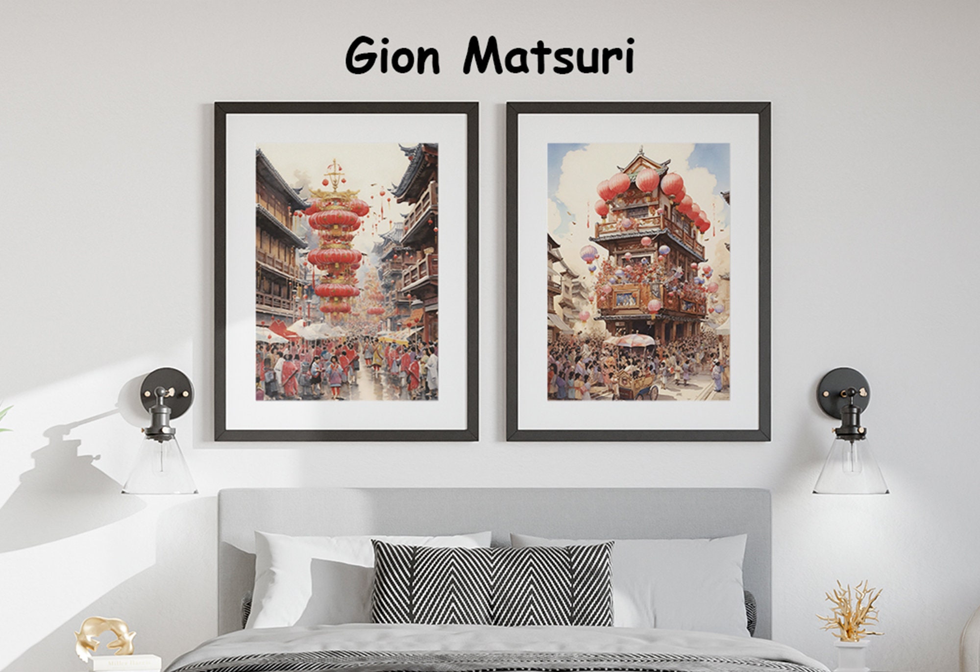 Gion Matsuri Festival: Japanse vintage print - Boeiend Japans decor en cultureel erfgoed