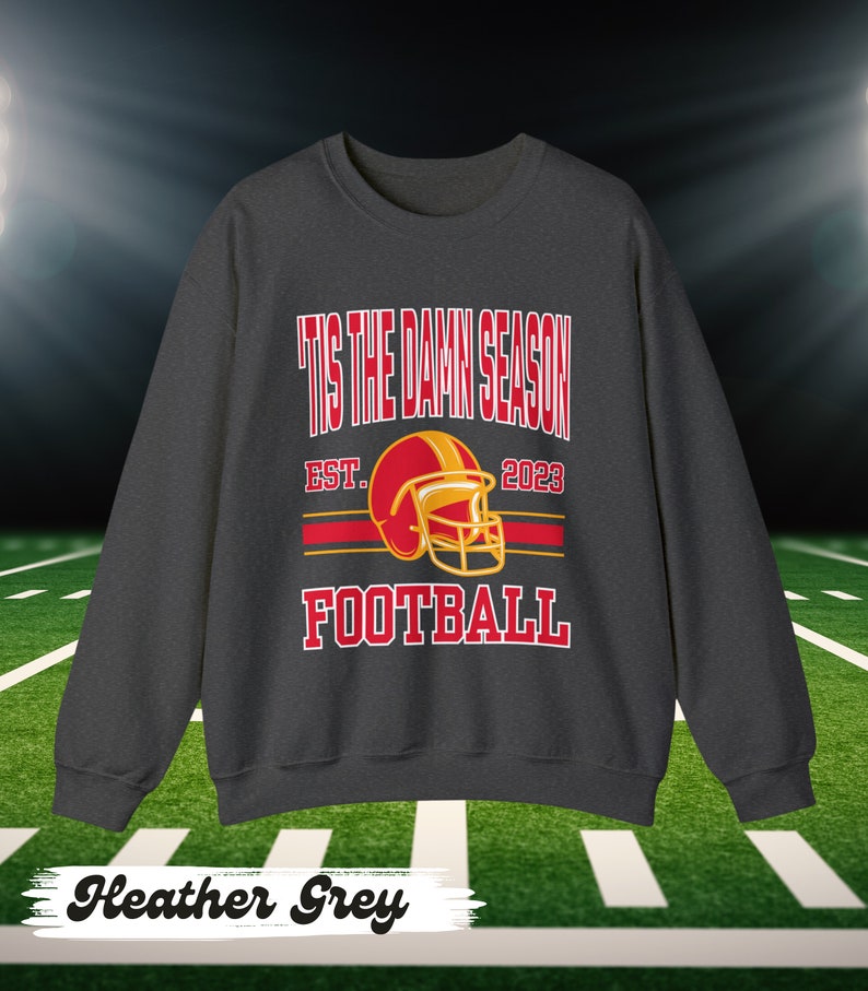 Kansas City Football Sweatshirt Taylor Tis the Damn Season Etsy