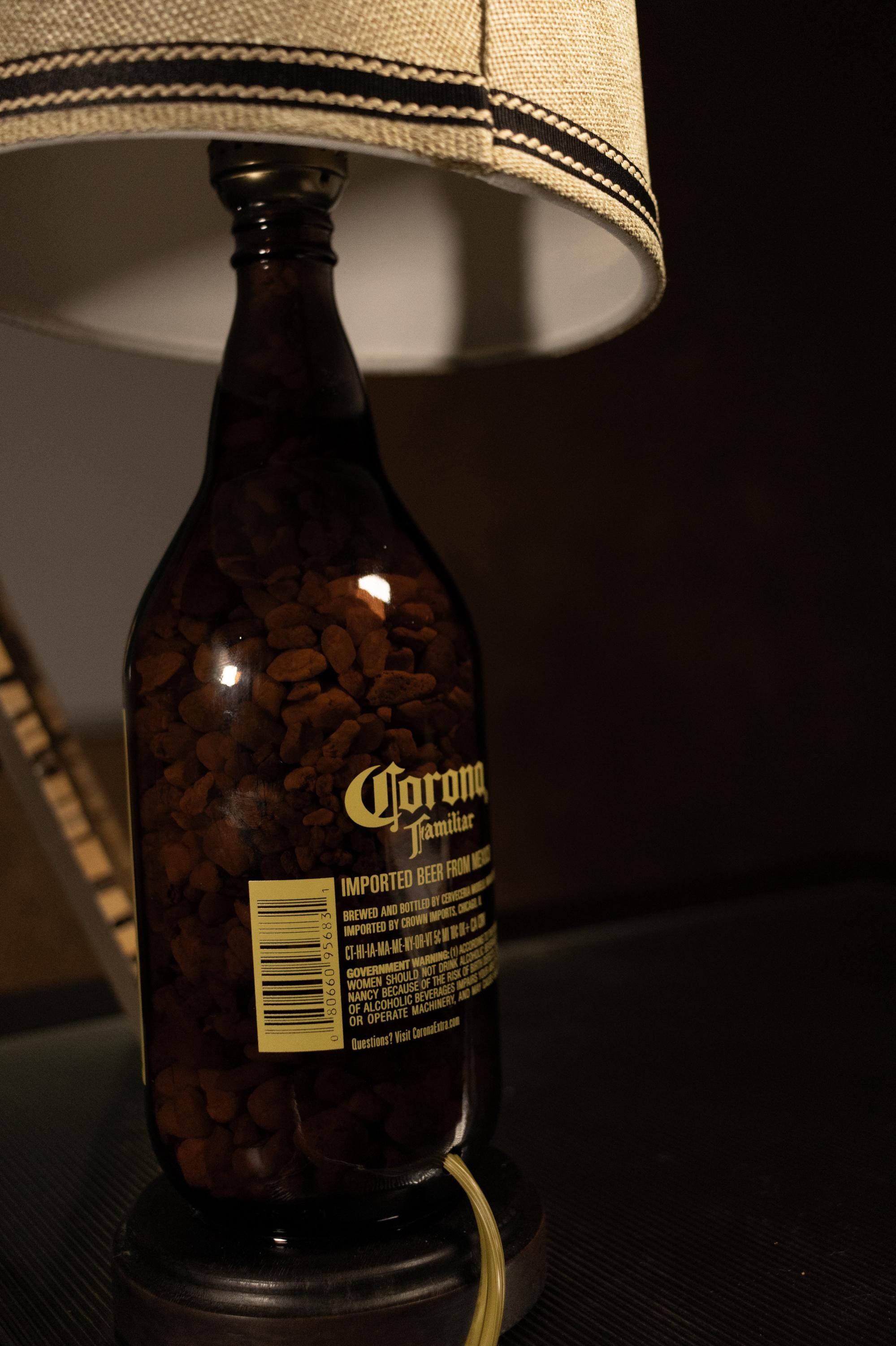 Handmade Corona Beer Bottle Lamp.| Bar Lamp/ Great Gift/ Man Cave Decor ...
