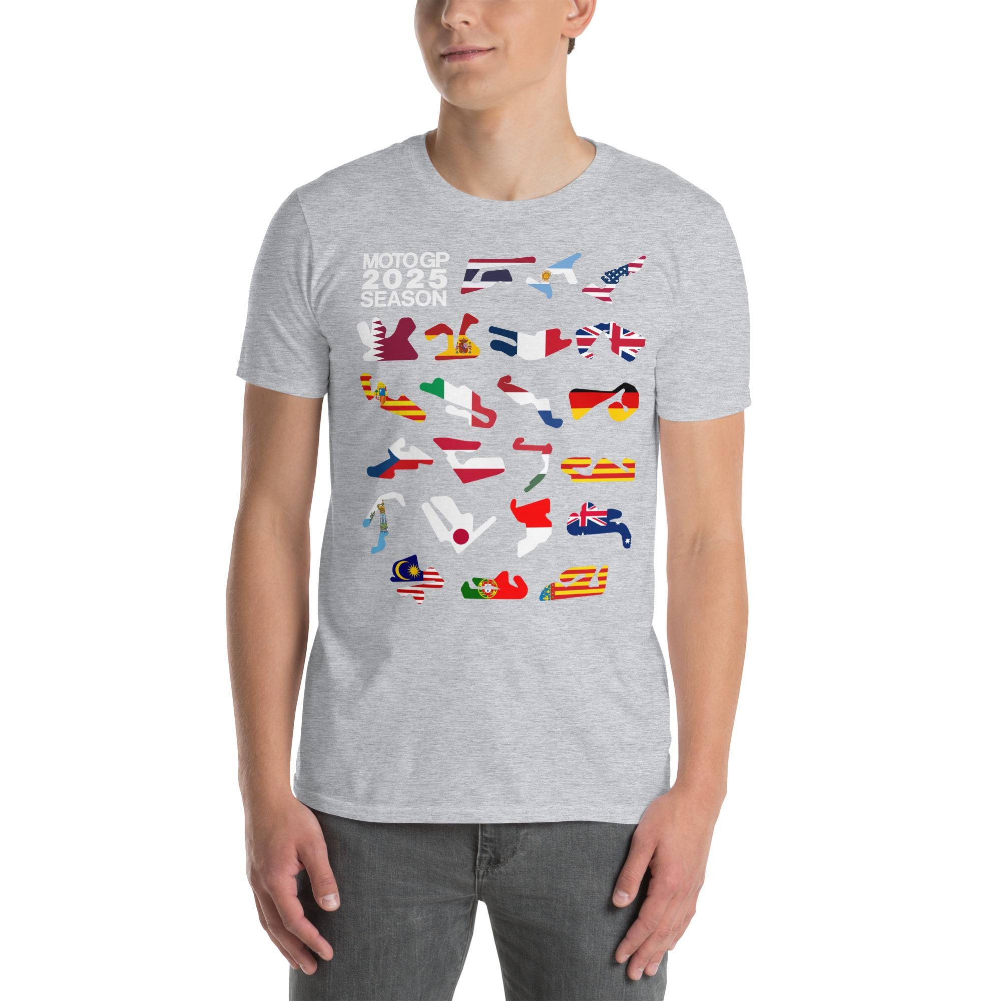 MotoGP 2025 フラッグトラックTシャツ、モータースポーツ
