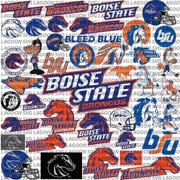 Broncos Svg , University Svg Bundle, Boise State Football Svg, BSU, Basketball, Game Day, Footbal Mom, Ready For Cricut, Instant downloa