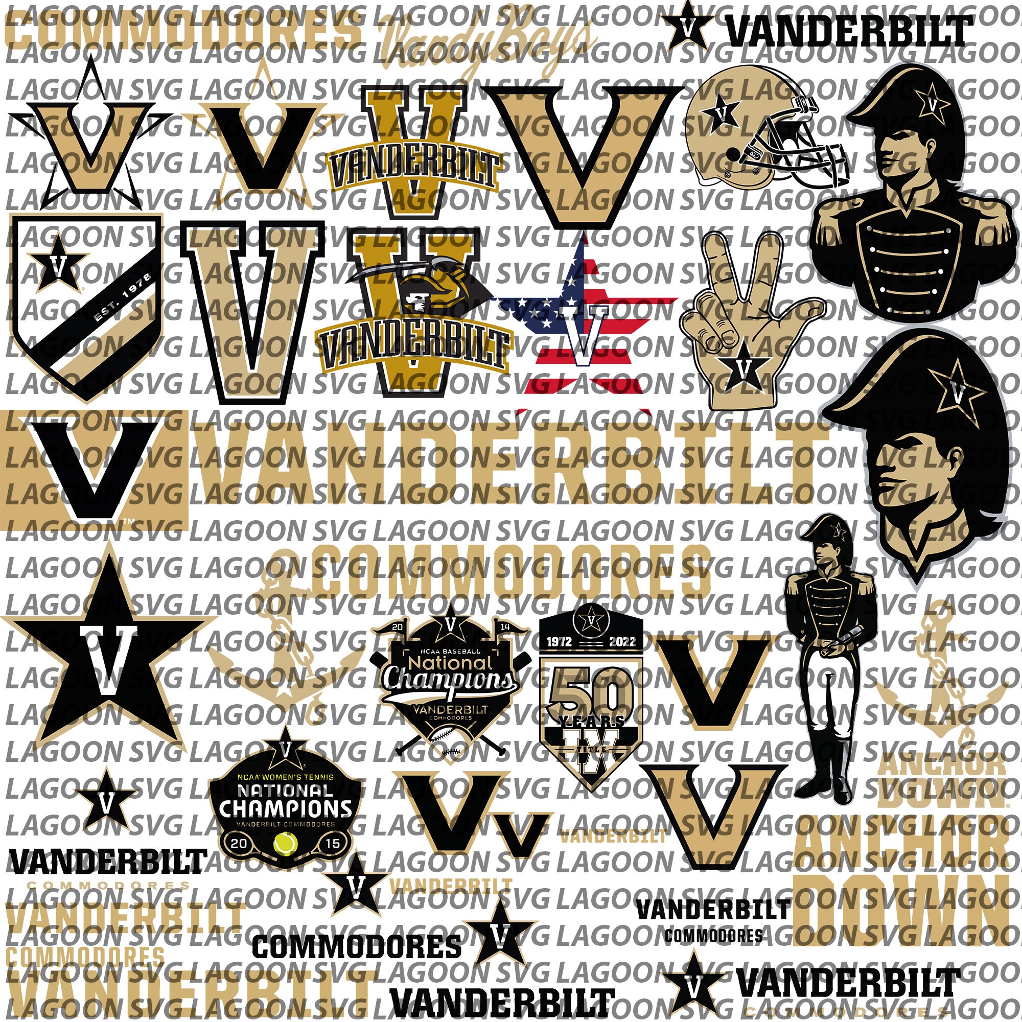 Commodores Svg University Svg Vanderbilt Football Svg Etsy