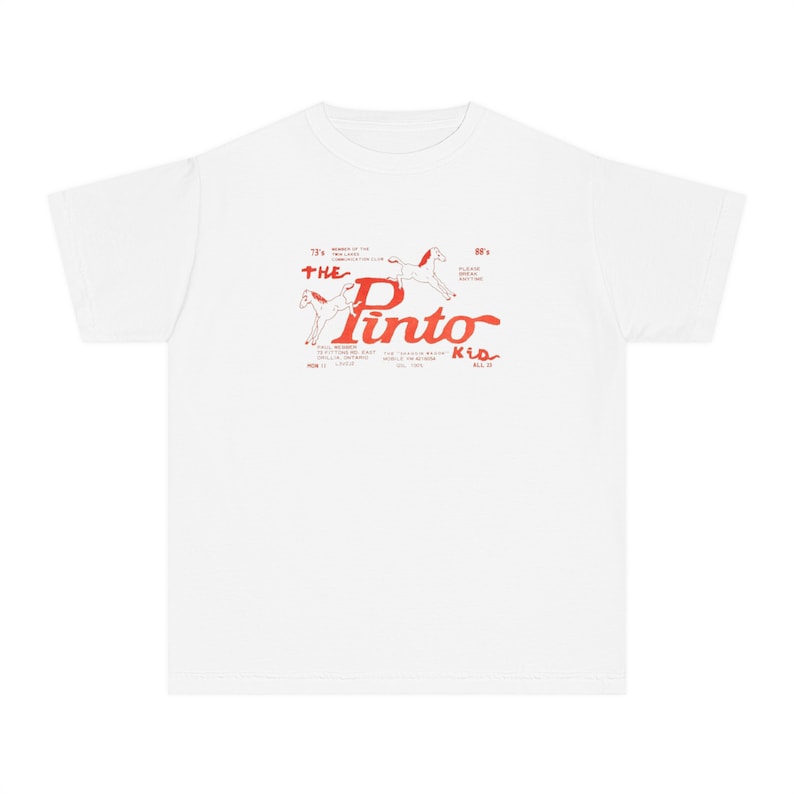 Retro Horse Graphic Baby Tee, 90s Y2K Style image 3