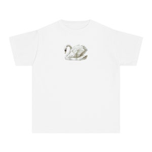 Camiseta de bebé con gráfico de cisne, estilo años 90, de algodón hilado en anillo imagen 2