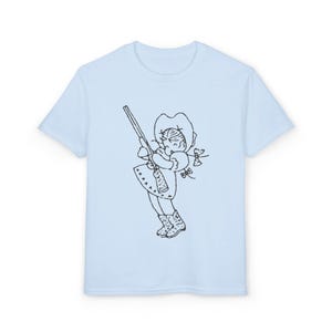 Camiseta infantil Retro Western Cutie, camiseta estampada de verano, algodón imagen 7