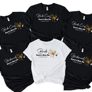 Personalized custom hen party tops t-shirts bachelorette bridal party shirts bride tribe bride squad team bride - Briday fun