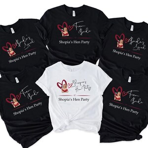Personalized custom hen party tops t-shirts bachelorette bridal party shirts bride tribe bride squad team bride - Hen Party Accessories