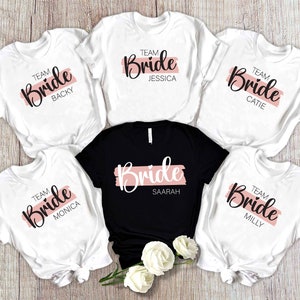 Personalized Hen Party T Shirts, Team Bride T Shirt, Hen Party Shirts, Bachelorette Party Shirts, Bachelorette Shirts, Bachelorette Gifts