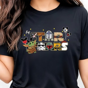 Vintage Disney Star War Anakin Skywalker & Darth Vader Half Face Portrait Shirt, Star Wars Galaxy&#39;s Edge, Disneyworld Shirt, Star War