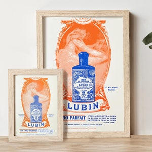 Affichette et Carte LUBIN