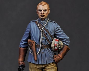 Oficial británico, Cuerpo de camellos, campaña de Sudán 1885 / Miniatura a escala de 54 mm / Pintado a mano en el Reino Unido / Coleccionable