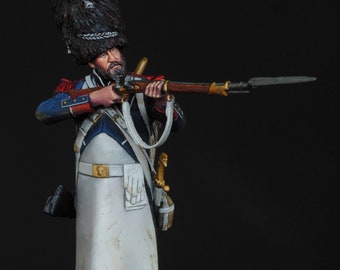 Zapador francés 1812 / Escala de 75 mm Pintado a mano Miniatura / Coleccionable