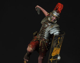 Roman Optio 1st Century AD / Pintado a mano / Hecho a mano / Miniatura / Coleccionable