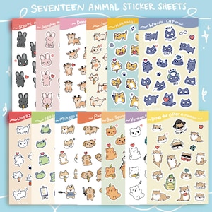 SVT Animal Sticker sheets