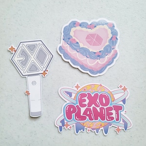 EXO Lightstick Cake Exoplanet Sticker