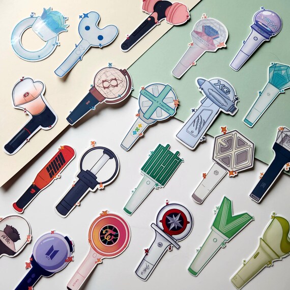 Kpop Lightstick Sticker | BTS Twice TXT the Rose SVT Wayv Nct