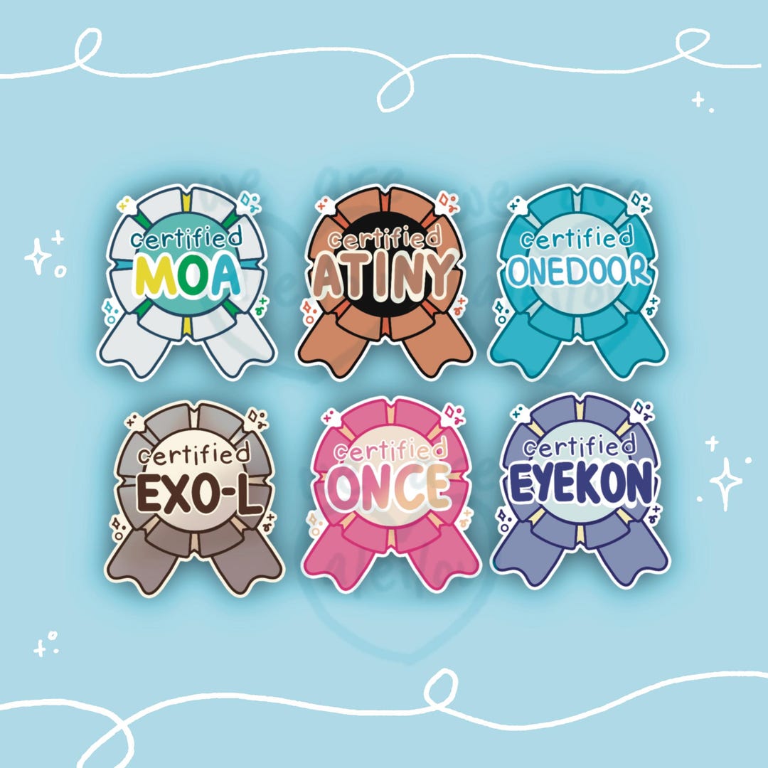 Kpop Ribbons Ribbon Certified Kpop Fandom Stickers - Etsy