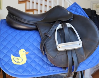 Royal Blue Duck Quilted Saddle Pad for Horse or Pony