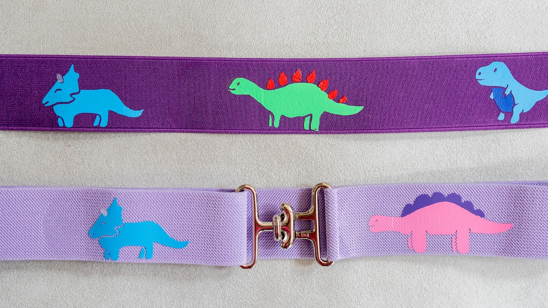 Dielianyi 2PCS 1.5-inch Elastic Equestrian Belt With Horse Bit Buckle