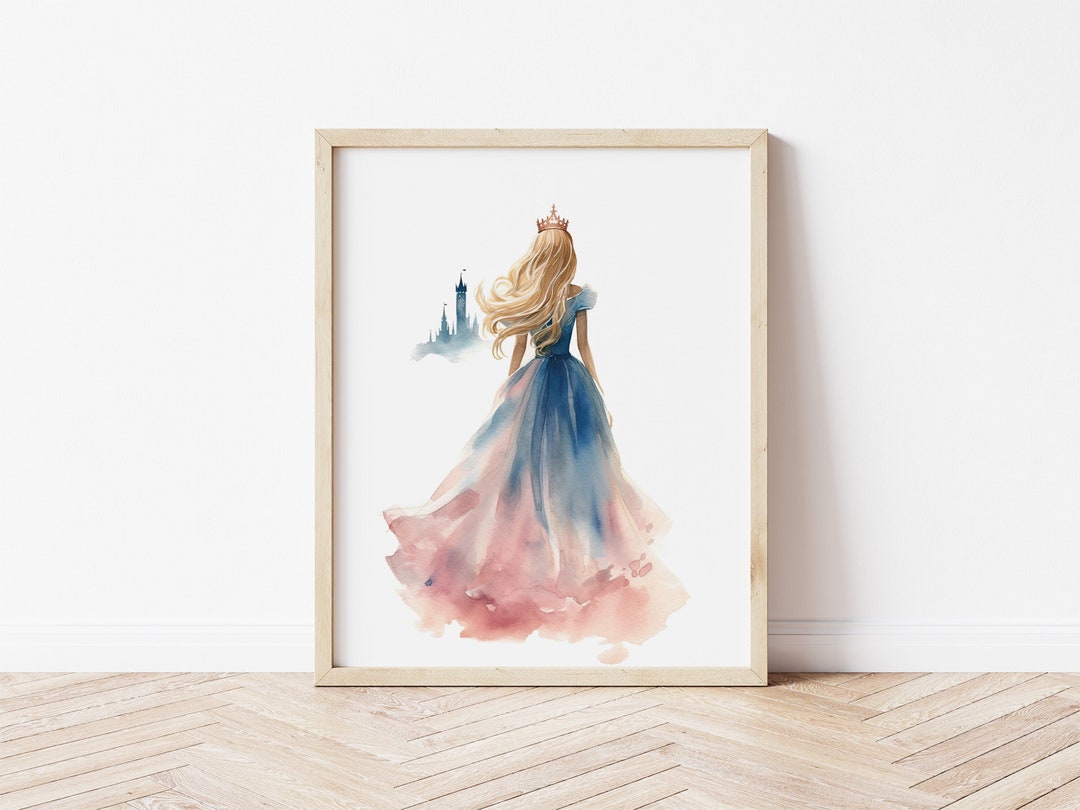Sleeping Beauty Dress Changing Colors Vintage Fairytale Illustration ...
