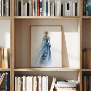 Queen Elsa | Frozen-Inspired Fairytale Wall Art | Snow Queen Princess Printable | Digital Download image 7