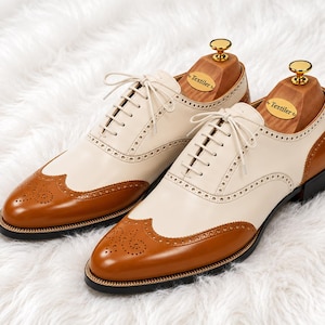 cream color dress shoes L'Amour Boys Leather Lace Up Honey tan leather dress shoes designed for comfort and style Women`s Cream Mercedes Wide Width