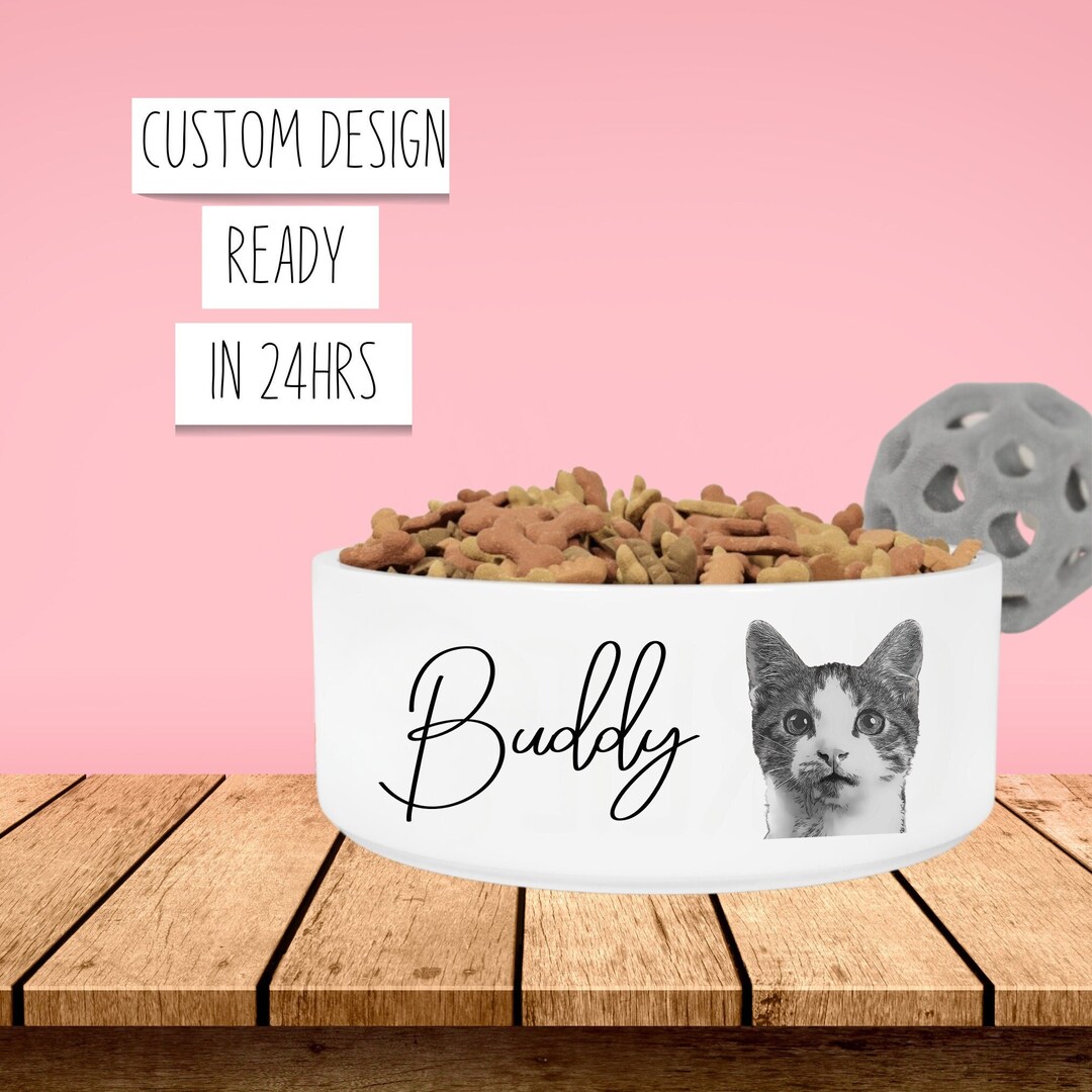 Custom Dog Bowls Personalized Dog Bowl Cat Pet Bowl With Name Etsy