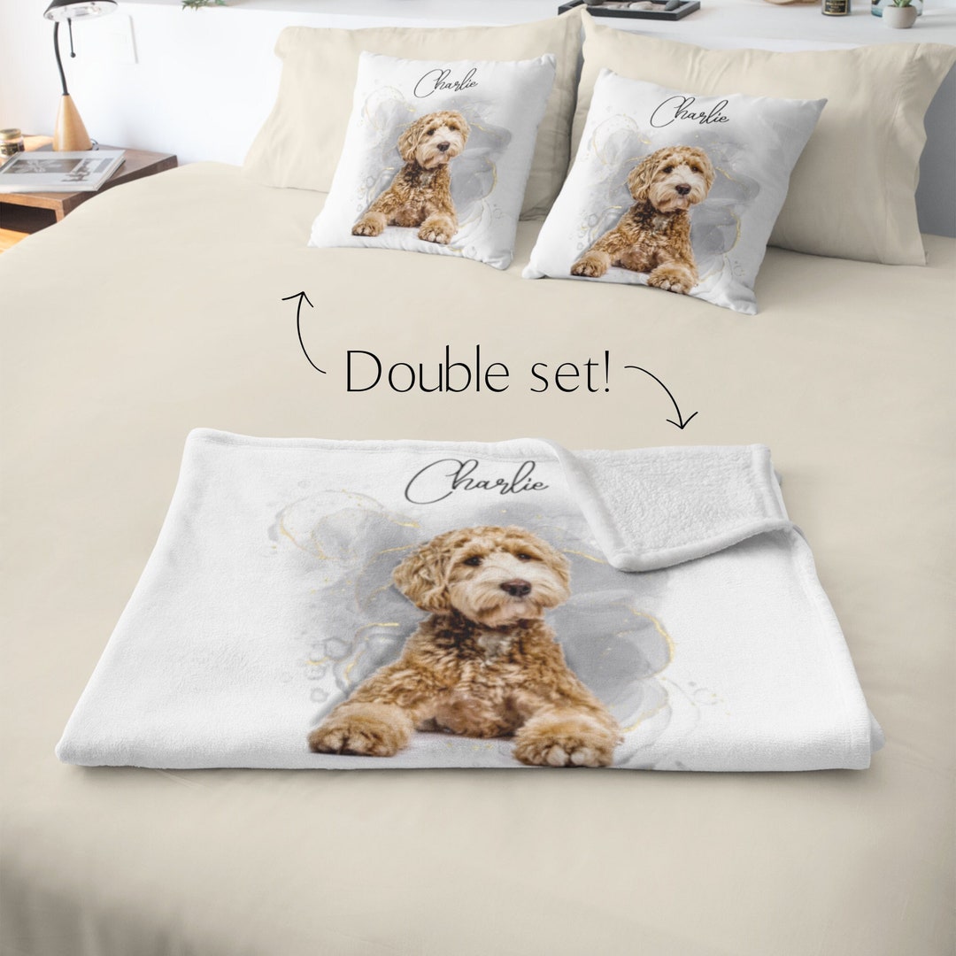 Custom Pet Blanket Using Pet Photo Name Custom Dog Blanket Personalized