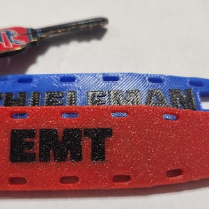 EMS Key chain backboard Oxygen O2 D tank wrench - EMT Paramedic