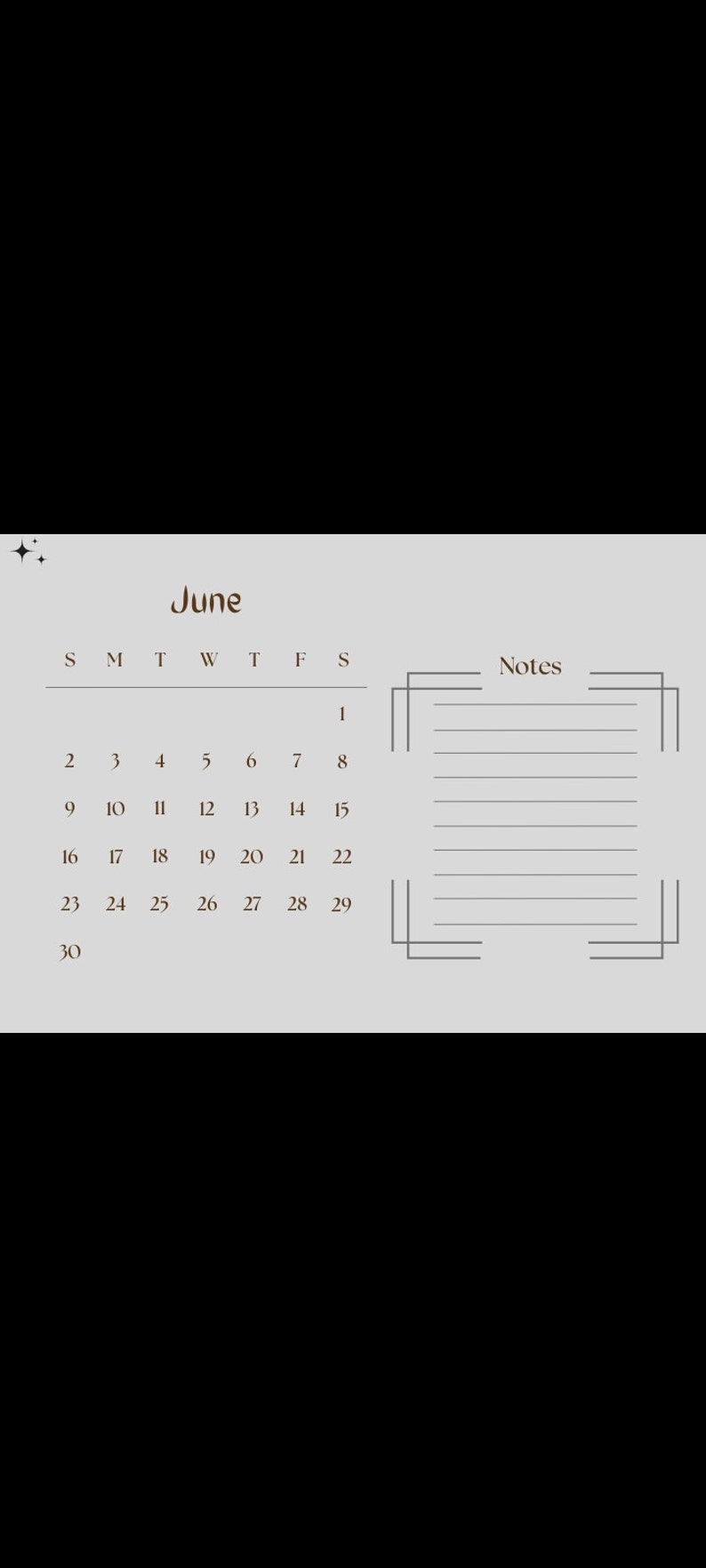 Printable Wall Calender 2024 Etsy