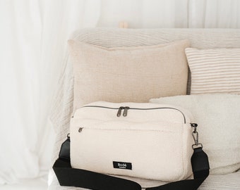 The stylish Baby changing bag. The Bodé Bag. Cross body bag. Shoulder bag. Sherpa Bag.