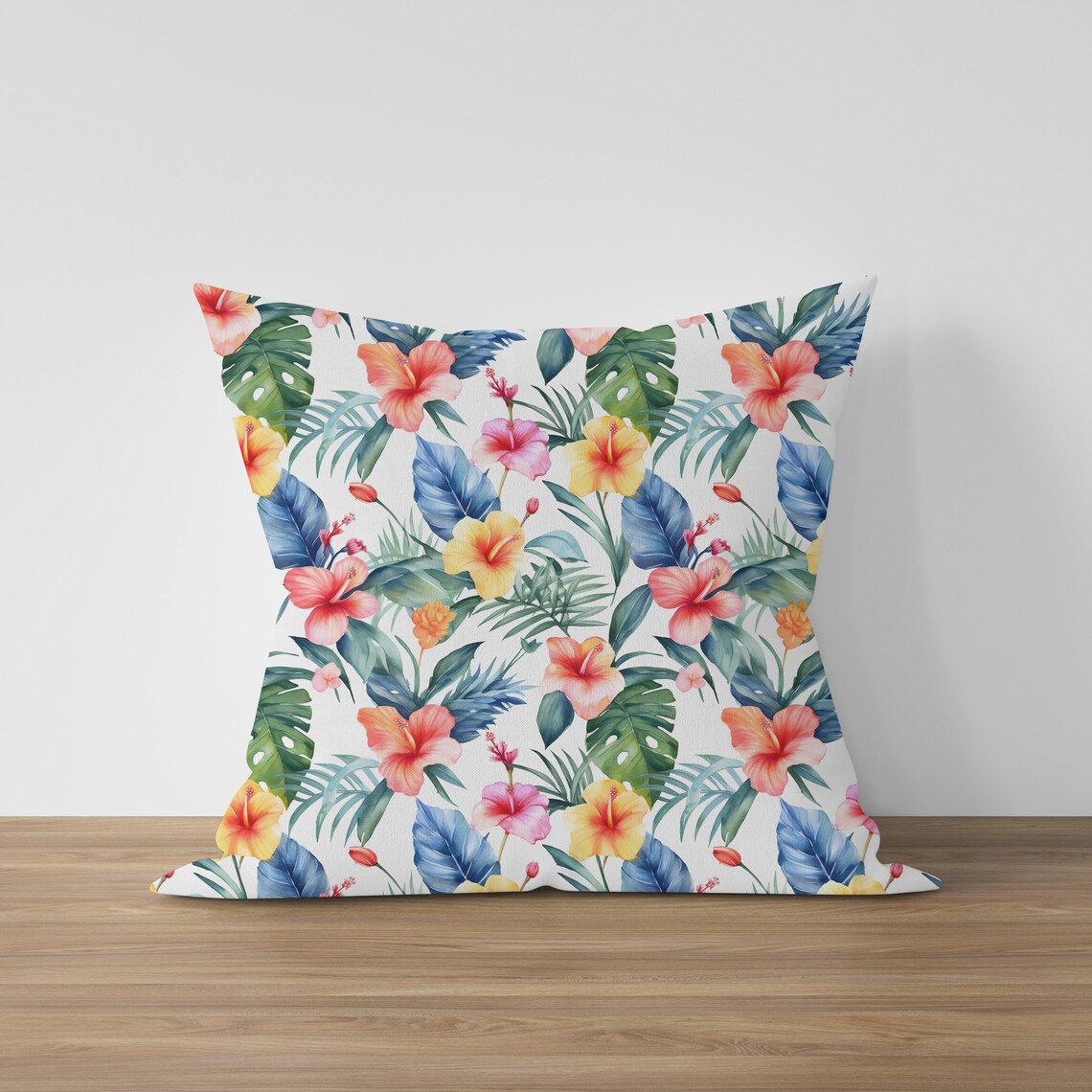 Seamless Tropical Flower Digital Pattern for Instant Download, Flower ...
