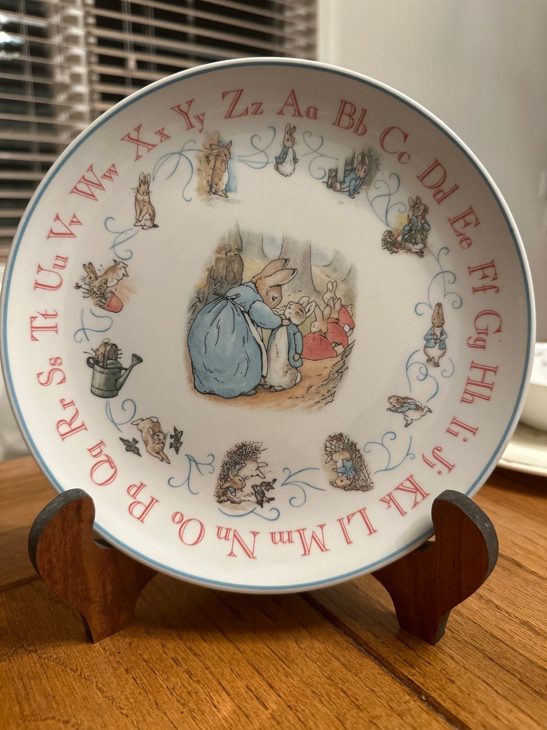 Learning Plate Wedgwood 1993 Peter Rabbit ABC Learning Plate China 8 - Etsy