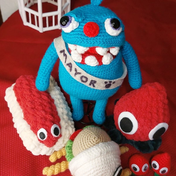 BUGSNAX Collection | Bugsnax Plushies, Bugsnax Toys, Bugsnax Collectibles, Bugsnax Gifts, Bunger, Strabby, Rootle, Crochet, Gamer Amigurumis