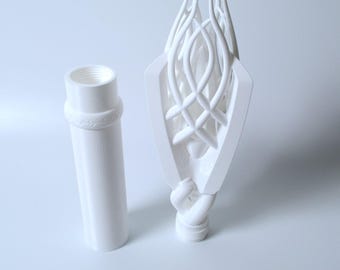 Collapsing White Wizard Staff