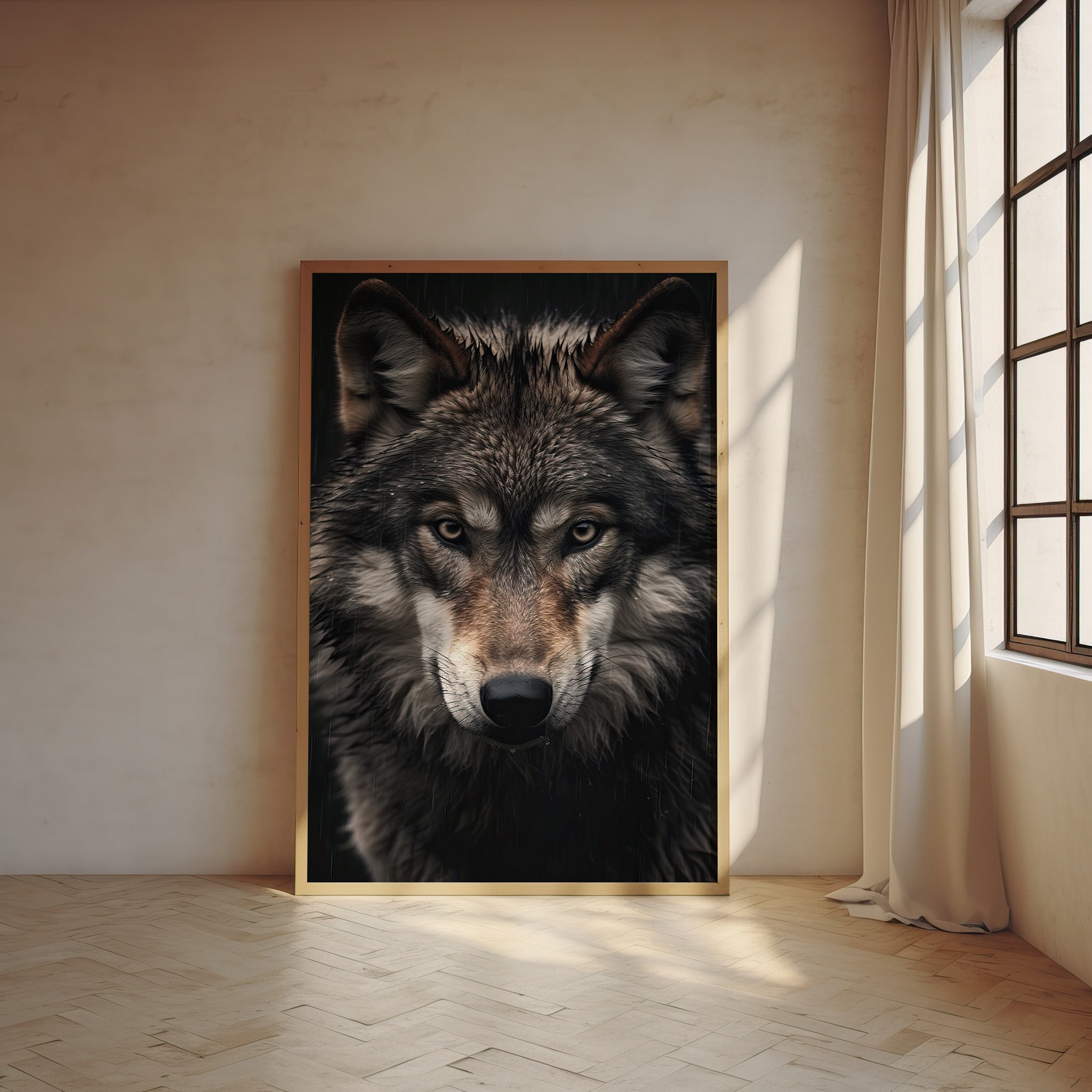 Wolf picture Etsy Nederland