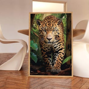 Jaguar Poster Jungle Jaguar Photography Wall Art Big Cats Wall Décor Wildlife Photography Poster Modern Jaguar Print Jaguar Lover Gift