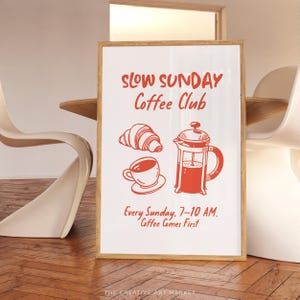 Retro coffee poster, kitchen coffee wall art, espresso poster, cafe corner decor, funny coffee lover gift, coffee quote art print, bar print