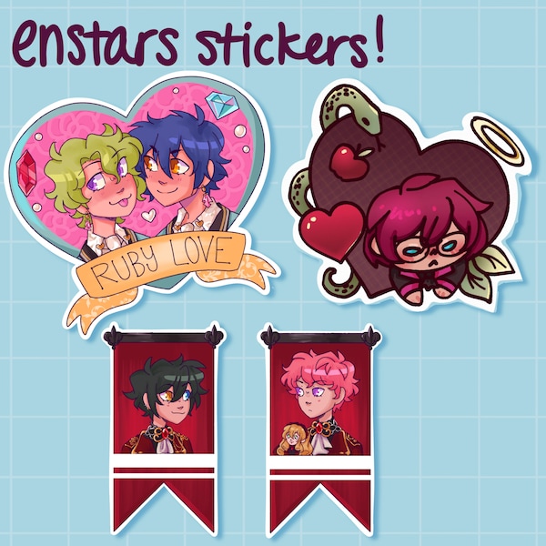 Ensemble Stars Jumbo Stickers - Eve, Eden, Valkyrie