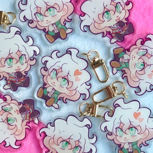 Nagito Komaeda Double Sided Charm - Updated Design!