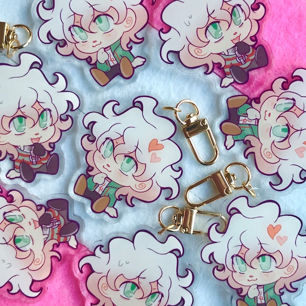 Nagito Komaeda Double Sided Charm - Updated Design!