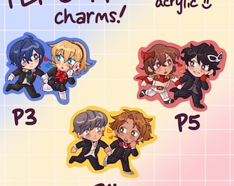 Duo de charms Persona - Persona 3, Persona 4, Persona 5