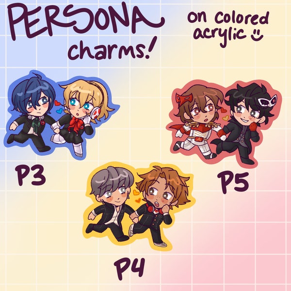 Persona Duo Charms - Persona 3, Persona 4, Persona 5