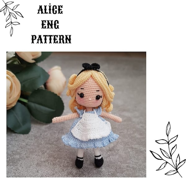 Alice Miniature Amigurumi Pattern 7 cm