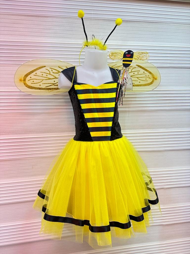 Honey bee dress for baby girl 2025